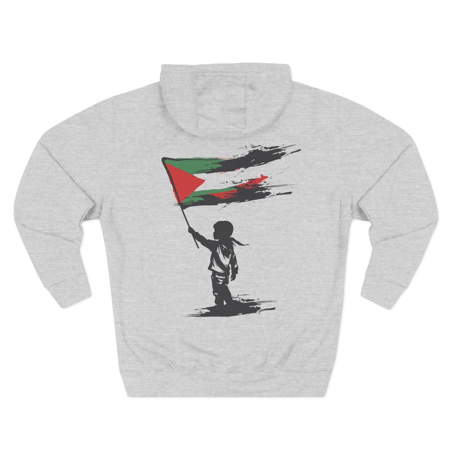 Three-Panel Fleece Hoodie