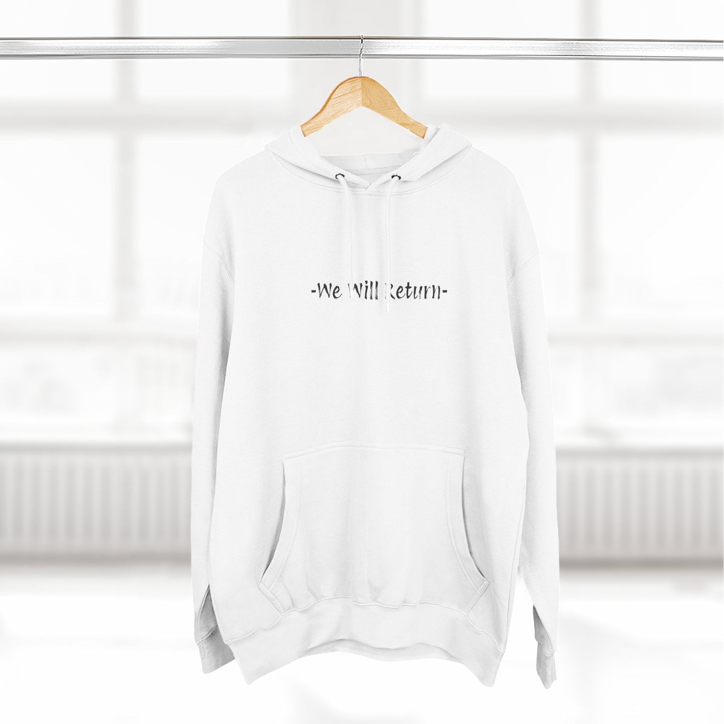 Three-Panel Fleece Hoodie