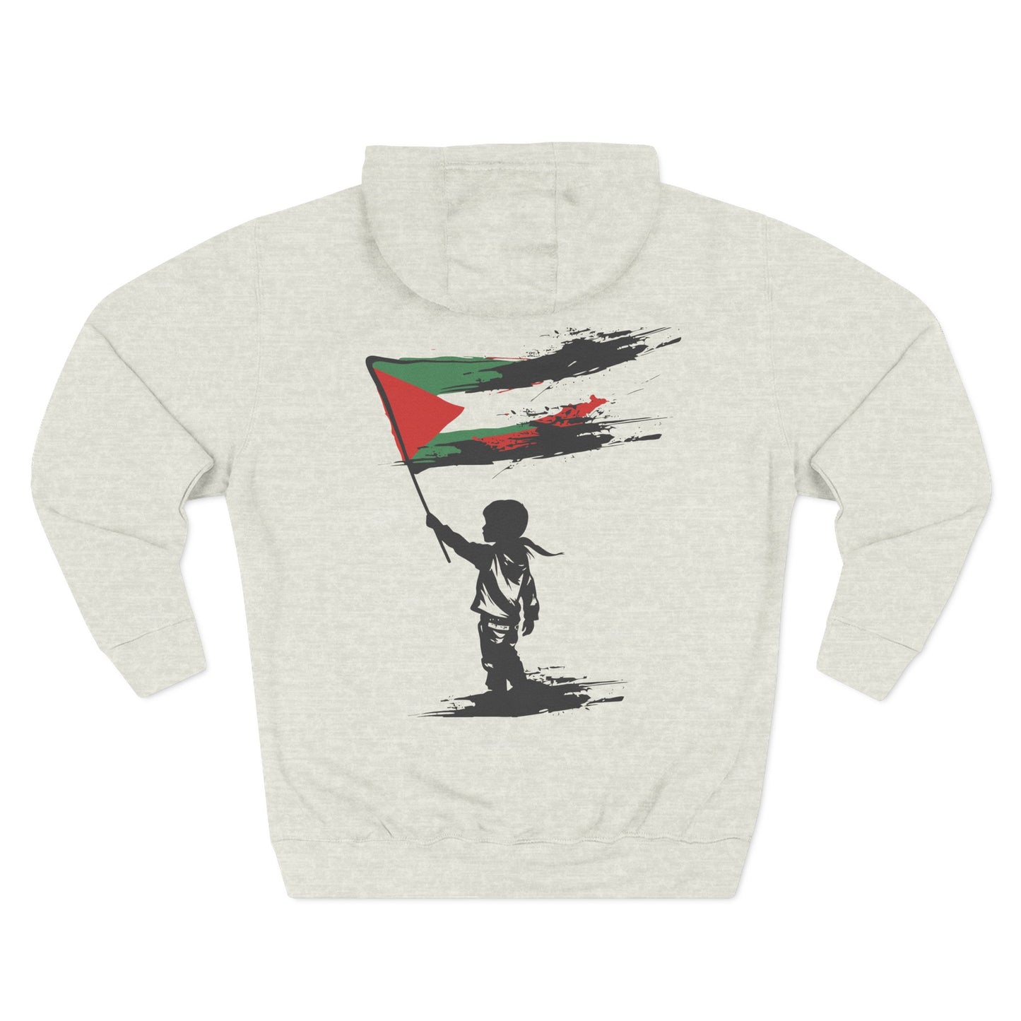 Three-Panel Fleece Hoodie