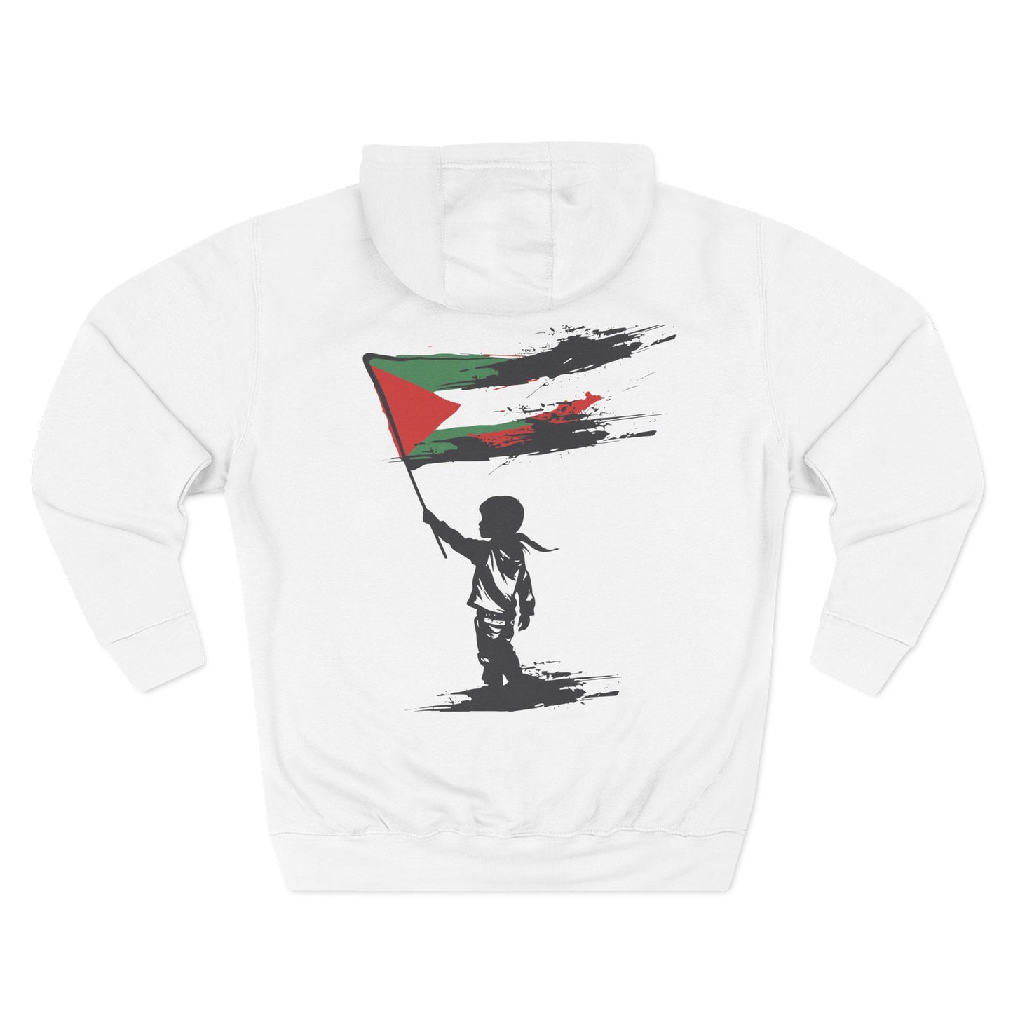 Three-Panel Fleece Hoodie